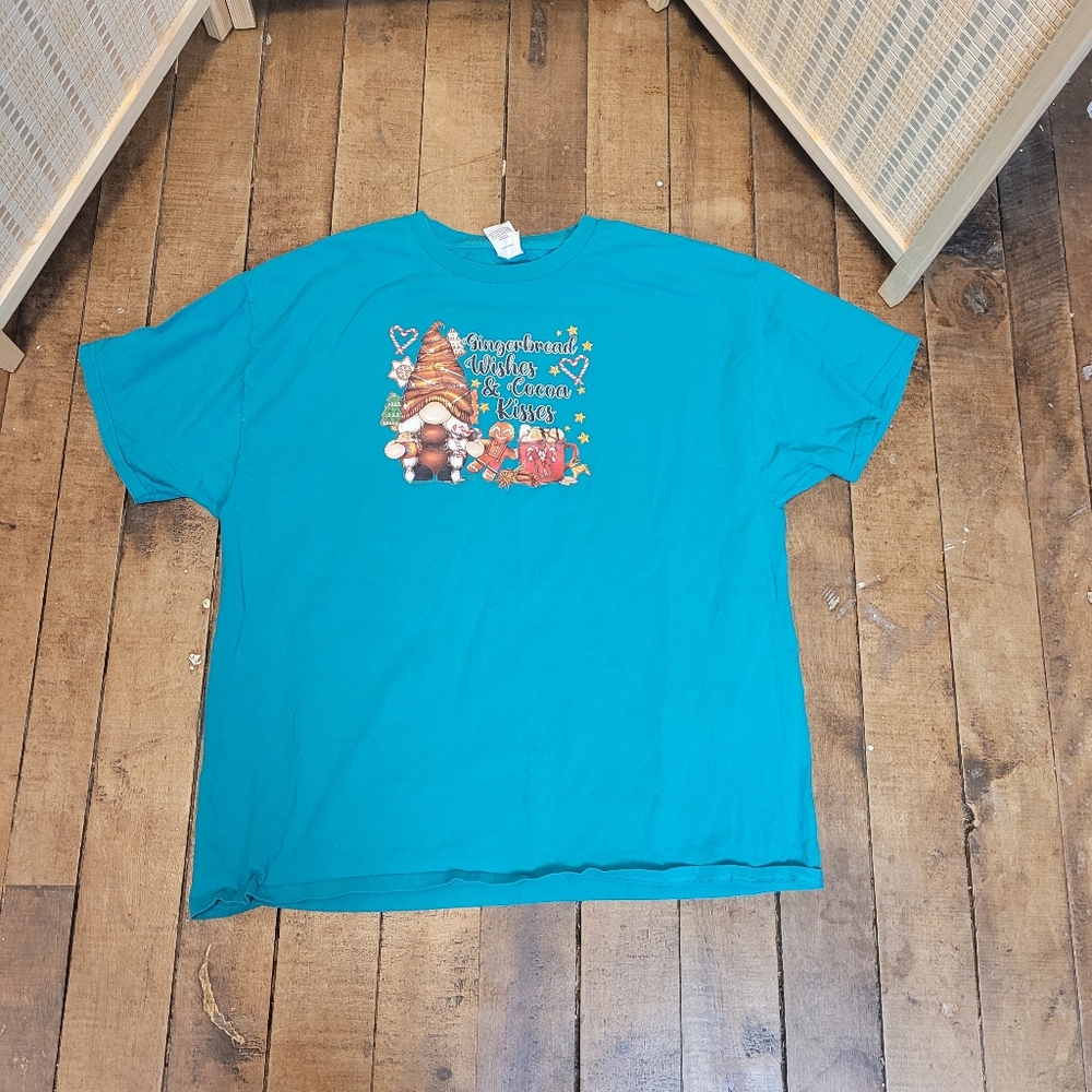 Hanes Teal Short Sleeve Graphic Tee